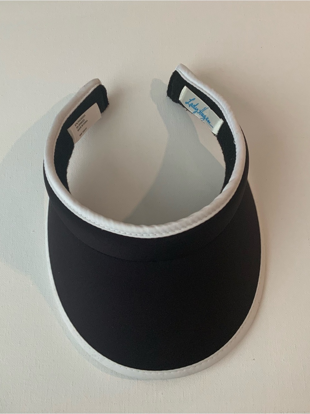 Lady Hagen Black and White Golf Visor
